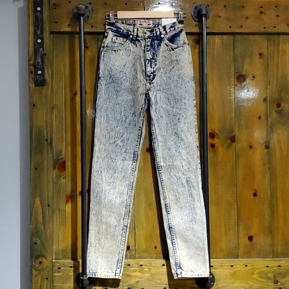 Jordache Denim - DENIM VINTAGE 1980s 1990s  JEANS JORDACHE SIZE 5 STONE WASHED NWT
